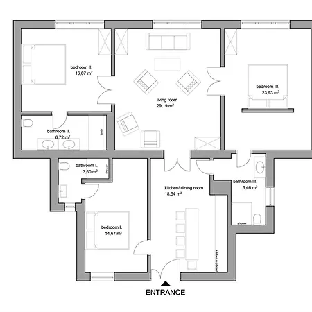 Bengt Kiraly Str. Luxury דירה